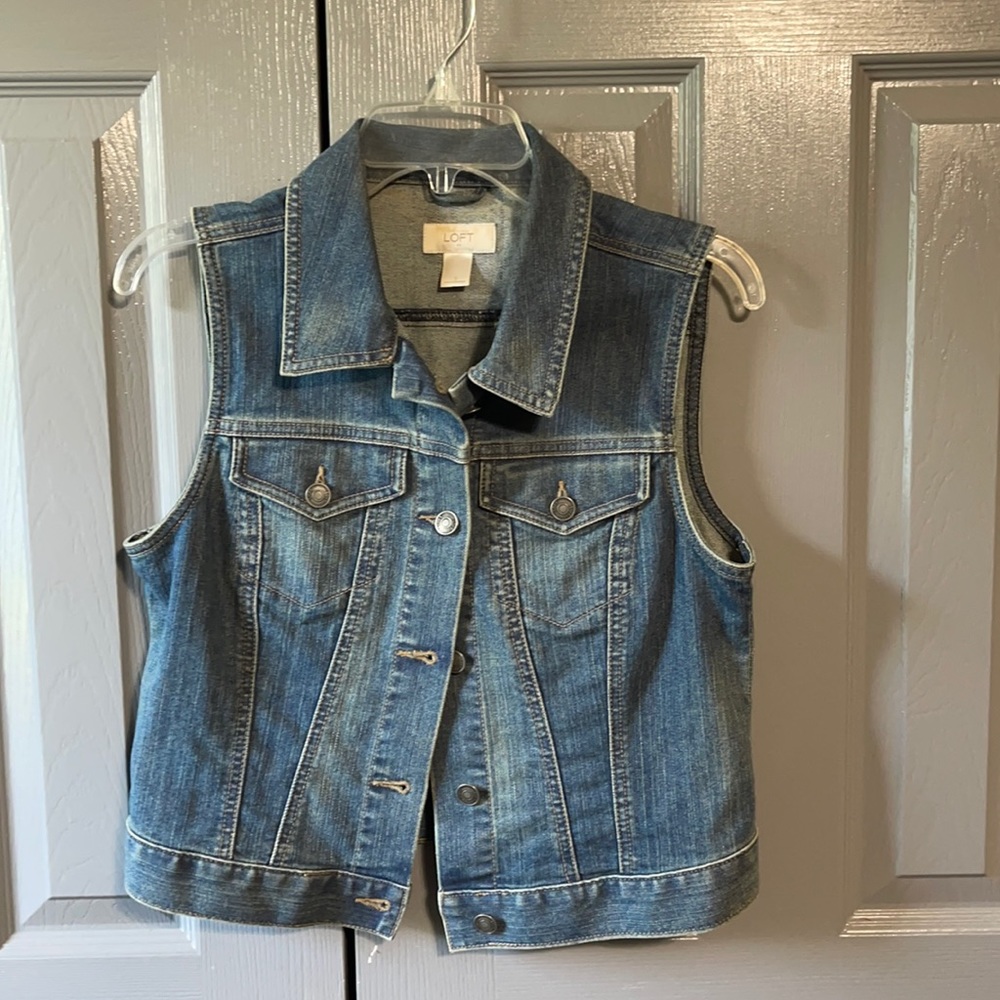 Loft jean jacket size Small
